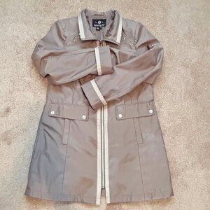Ladie's coat, raincoat, 3 season, knee length, Beige, Size 12